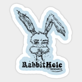 Rabbit Hole Research Sticker